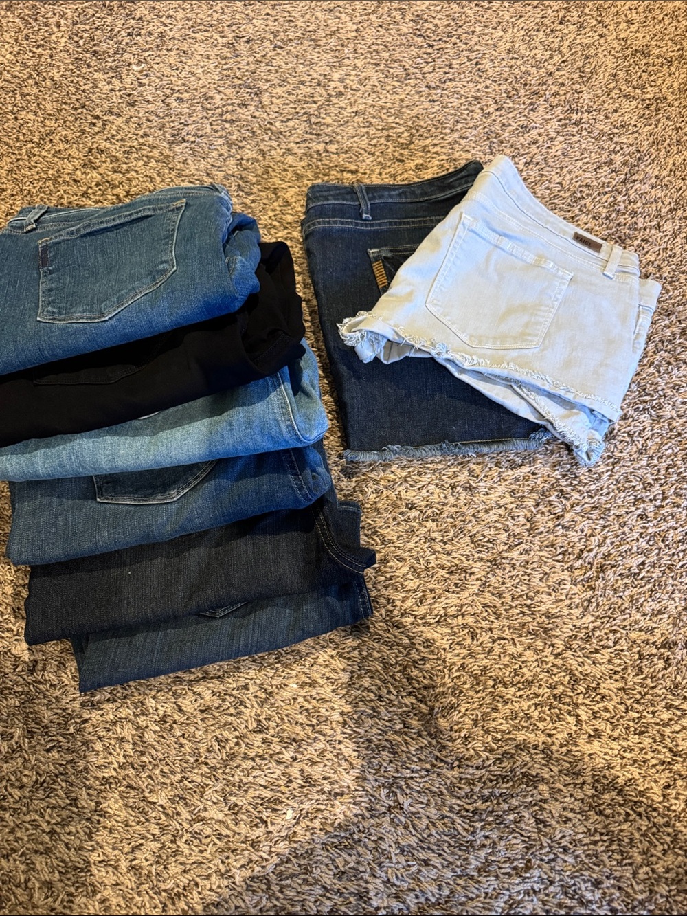 PAIGE Mixed Blue Denim Shorts and Jeans Bundle